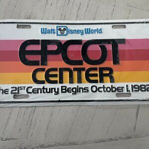 EPCOT 1982 LICENSE PLATE